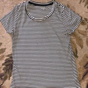 Black and white striped tee shirt